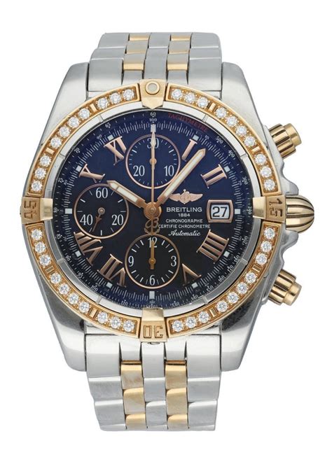 breitling chronomat diamond bezel gold|Breitling Chronomat evolution diamond bezel.